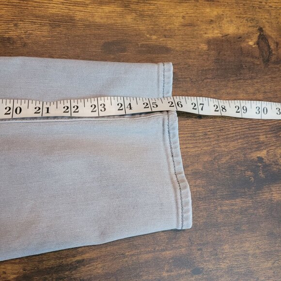 Athleta Jeans Size 16 Sculptek Skinny Crop Mid Rise Kenai Wash Gray Stretch - Picture 10 of 12